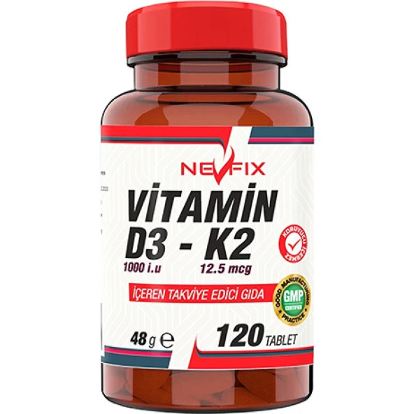 Nevfix Vitamin D3-K2 120 Tablet