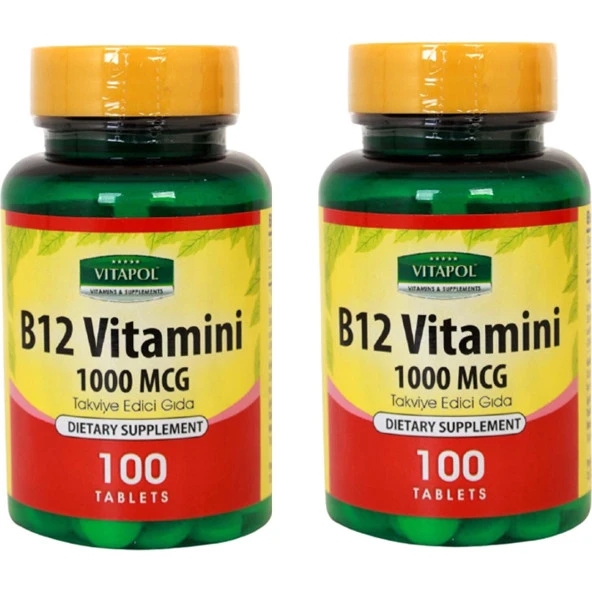 Vitapol Vitamin B12 100 Tablet 2 Adet