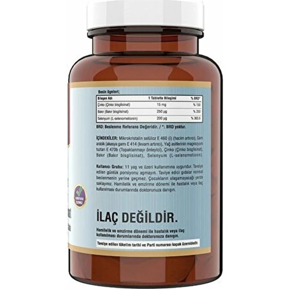 Ncs Çinko Bisglisinat Bakır Selenium 60 Tablet - 2