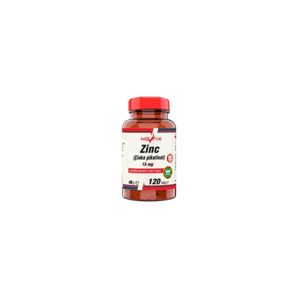 Nevfix Zinc Çinko Pikolinat 15 Mg 120 Tablet