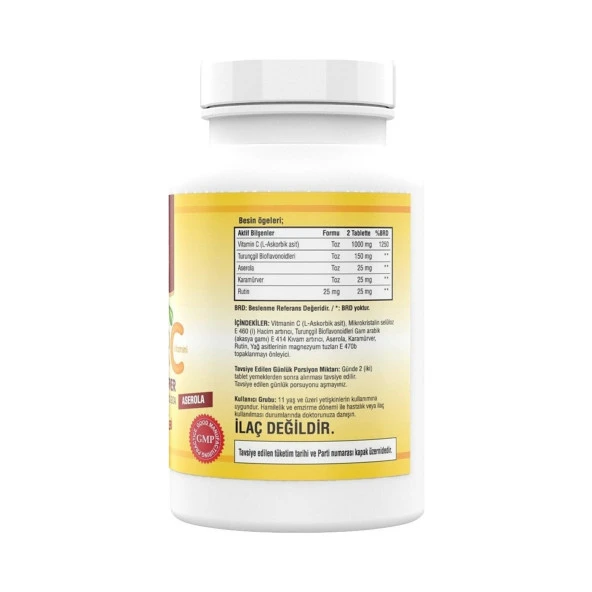 Ncs Ester C Vitamini Kara Mürver 180 Tablet - 2