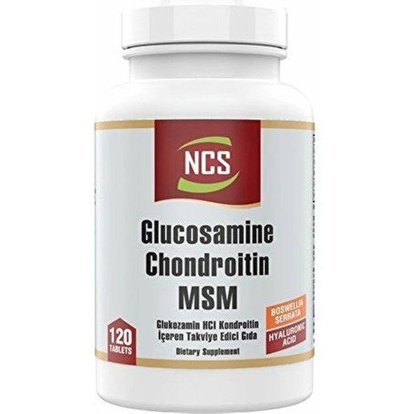 Ncs Glucosamine Chondroitin Msm Hyaluronic Acid 120 Tablet ürün görseli