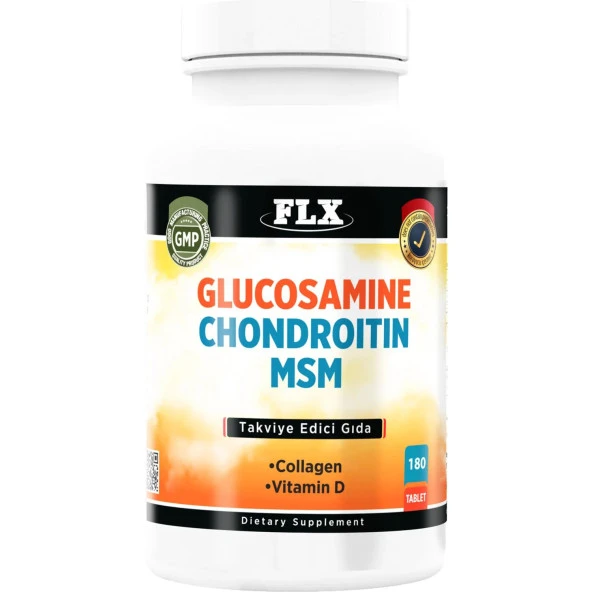 Flx Kollajen Glukozamine Kondroitin Msm Vitamin D 180 Tablet ürün görseli