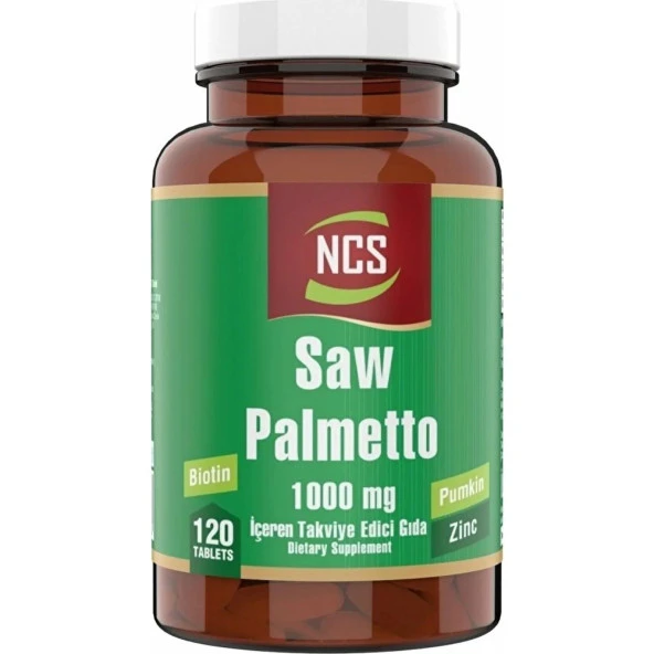 Ncs Saw Palmetto 1000 Mg Pumpkin Biotin Zinc Complex 120 Tablet ürün görseli