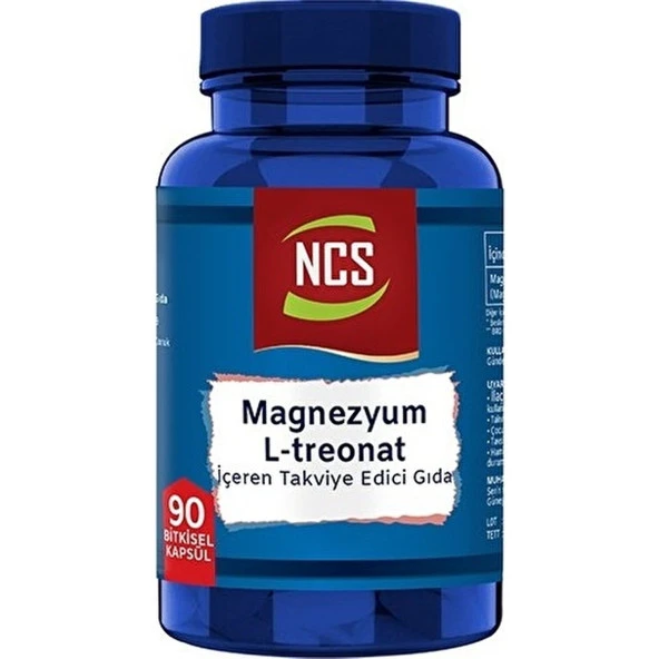 Ncs Magnezyum Magnesium L-Threonate Vejeteryan 3 x 90 Bitkisel Kapsül - Resim 2