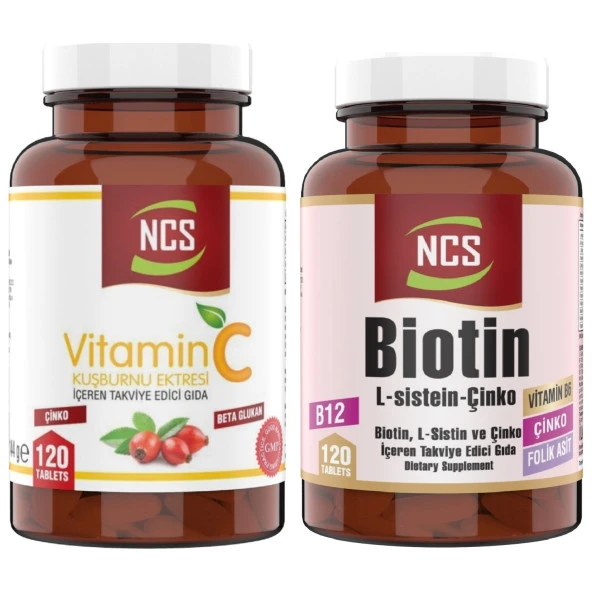 Ncs Vitamin C 1000 Mg 120 Tablet Biotin 120 Tablet Çinko