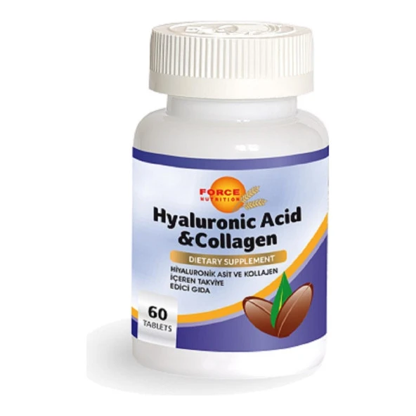 Force Nutrition Hyaluronic Acid + Collagen 60 Tablet ürün görseli