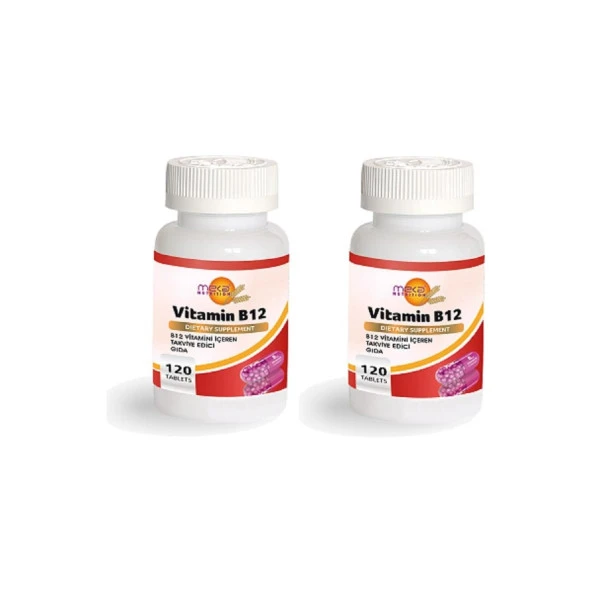 Meka Nutrition Vitamin B-12 1000 Mcg 120 Tablet 2 Kutu ürün görseli