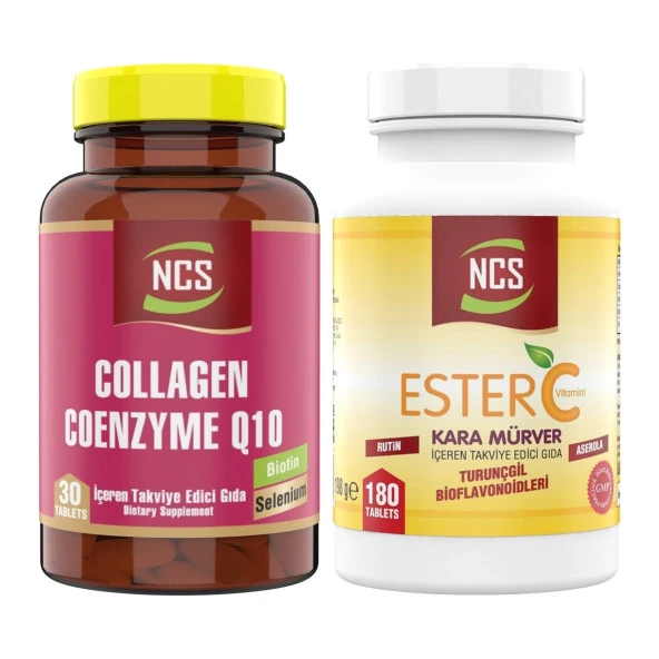 Ncs Ester C Vitamini 180 Tablet Collagen Coenzyme Q10 30 Tablet