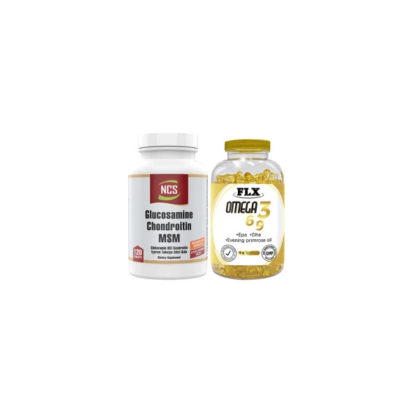 Ncs Glucosamine Chondroitin Msm Boswellia Glukozamine 120 Tablet   Flx Omega 3-6-9 90 Tablet ürün görseli