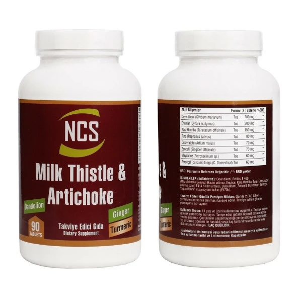 Ncs Milk Thistle 90 Tablet   Nevfix Vitamin D3-K2 120 Tablet - Resim 2