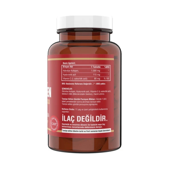 Ncs Hidrolize Collagen 1000 mg Hyaluronic Acid 2 Kutu 180 Tablet - Resim 2