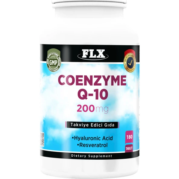 FLX Coenzyme Koenzim Q-10 200 Mg 180 Tablet   Vitamin D3 400 lü 20 ml - Resim 2