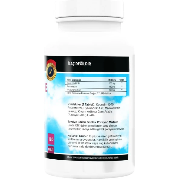 Flx Coenzyme Q-10 200 Mg 180 Tablet  Nevfix Vitamin D3 400 Iu 20 ml - Resim 4