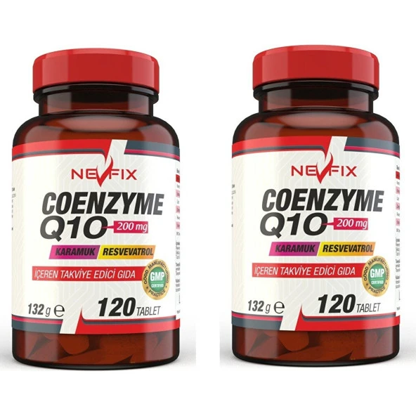 Nevfix Coenzyme Q10 200 Mg Koenzim Q10 120 Tablet 2 Kutu