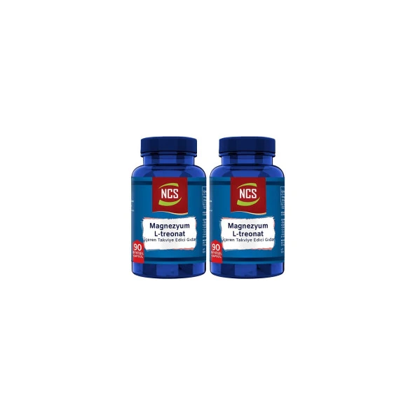 Ncs Magnezyum Magnesium L-Threonate Vejeteryan 2 X 90 Bitkisel Kapsül