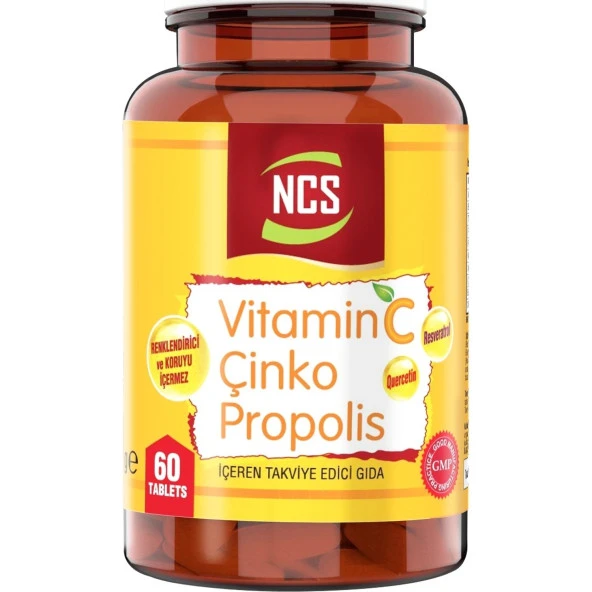 Ncs Vitamin C Çinko Propolis Vitamin D Resveratrol 60 Tablet