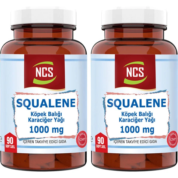 Ncs Squalene Köpek Balığı Karaciğer Yağı 90 Tablet x 1000 Mg 2 Kutu
