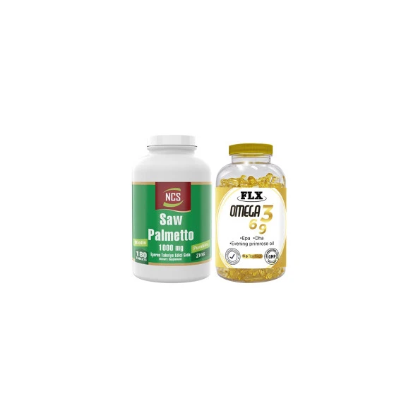 Ncs Saw Palmetto 180 Tablet  Flx Omega 3-6-9 90 Tablet