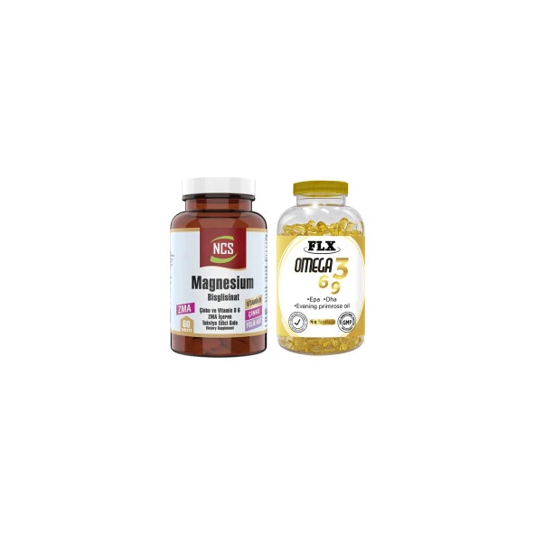 Ncs Zma Magnesium Bisglisinat 60 Tablet   Flx Omega 3-6-9 90 Tablet