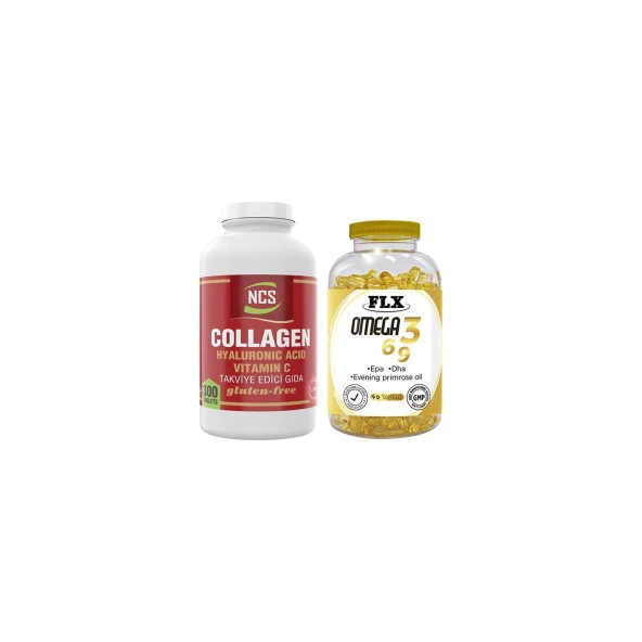 Ncs Collagen C Vitamini 300 Tablet   Flx Omega 3-6-9 90 Tablet