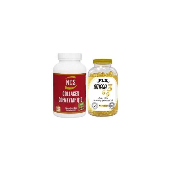 Ncs Collagen Selenium 180 Tablet   Flx Omega 3-6-9 90 Tablet
