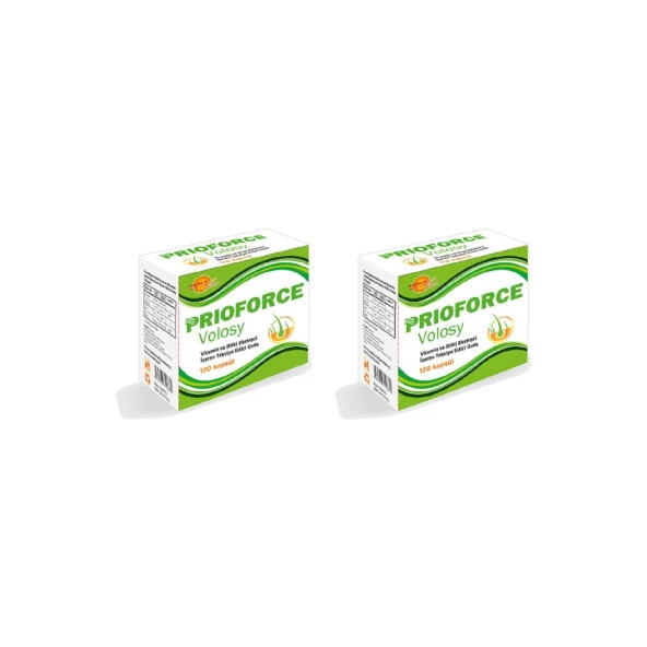 Force Nutrition Prioforce Volosy 120 Saç Bakım Kapsülü  2 Adet