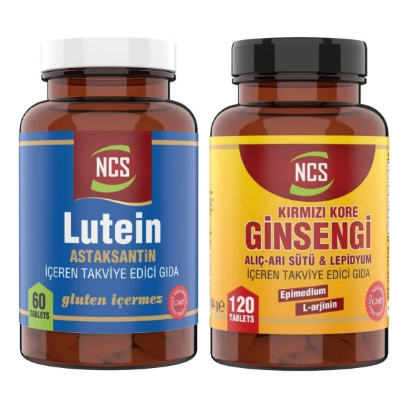 Ncs Lutein 15 Astaksantin 12 Mg Çinko   Red Ginseng  Alıç Arı Sütü L Arginin Korean