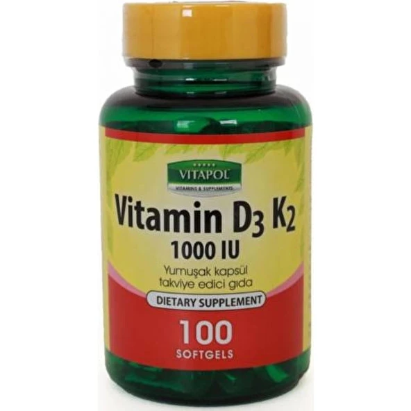 Vitapol Vitamin D3 Vitamin K2 100 Softgel