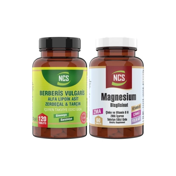 Ncs Berberis Vulgaris 120 Tablet + Magnezyum Bsgilisinat 60 Tablet ürün görseli