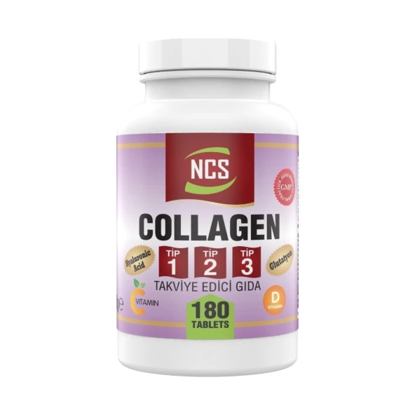 Ncs Collagen Kollajen 1000 Mg Tip 1-2-3 Vitamin C - 180 Tablet
