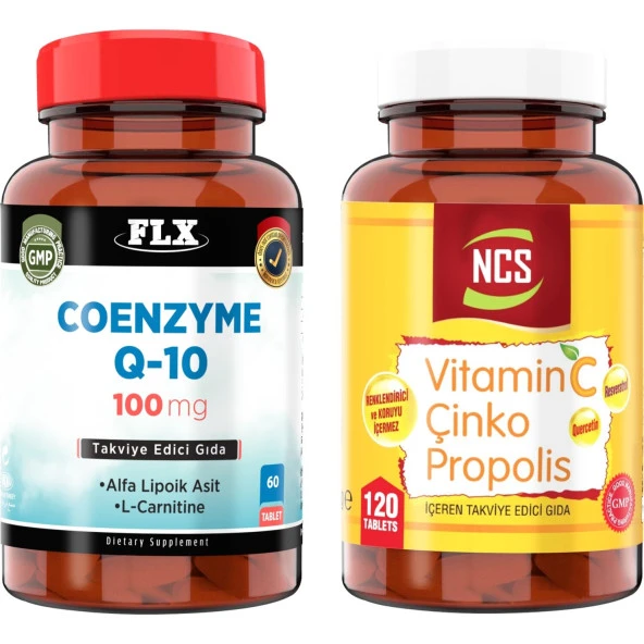 Ncs Coenzyme Q-10 100 Mg 60 Tablet + Ncs Vitamin C Çinko Propolis 120 Tablet