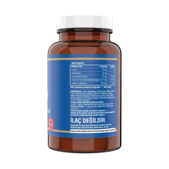 Ncs Lutein 15 Mg Astaksantin 12 Mg 2 x 60 Tablet 120 Tablet - Resim 2