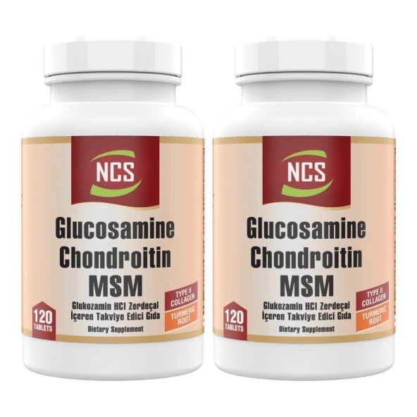 Ncs Glucosamine Chondroitin Zerdeçal 120 Tablet 2 Kutu