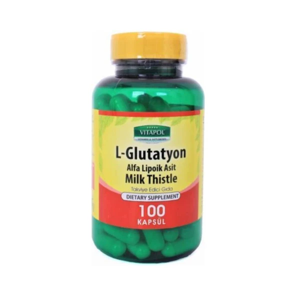 Vitapol L-Glutatyon Alfa Lipoik Asit Milk Thistle 100 Kapsül  Aromasız