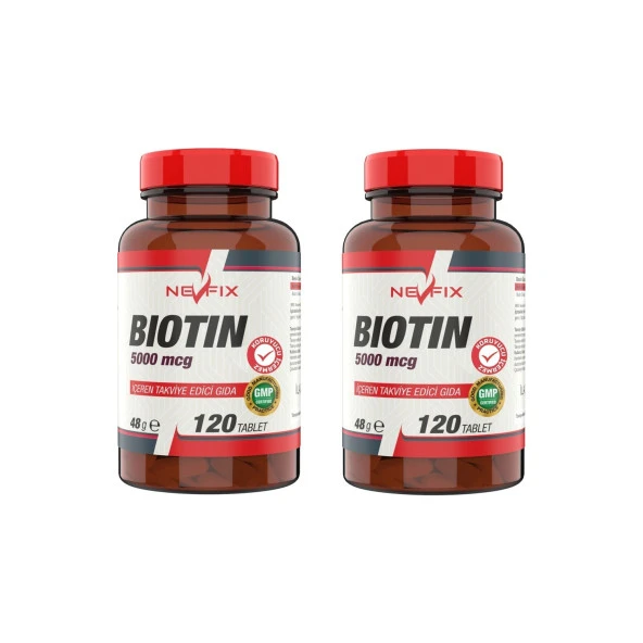 Ncs Nevfix Biotin 5000 Mcg 120 Tablet 2 Kutu