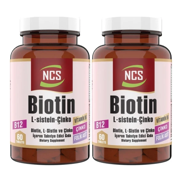 Ncs Biotin L-Sistein Zinc 60 Tablet 2 li ürün görseli