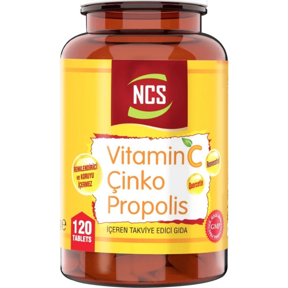Ncs Vitamin C Çinko Propolis 120 Tablet Vitamin D Quercetin Resveratrol Umca
