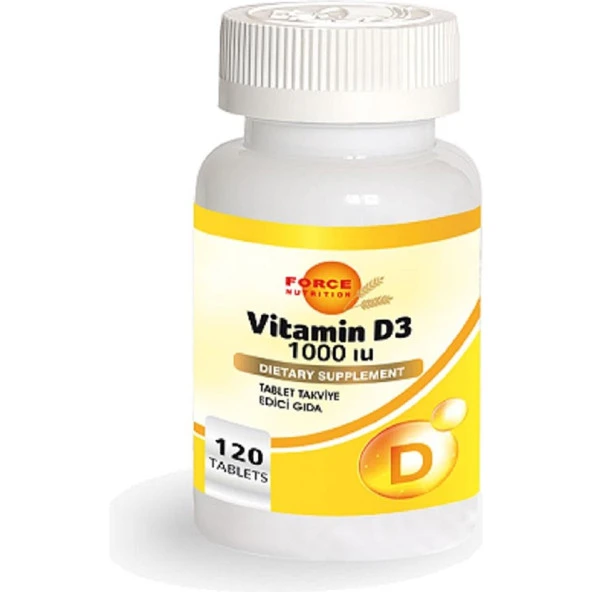 Force Nutrition Vitamin D 1000 Iu 120 Tablet