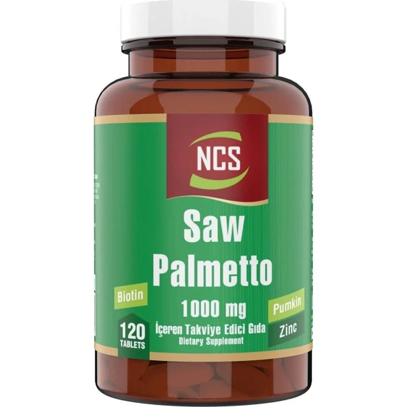 Ncs Saw Palmetto 1000 Mg Pumpkin Biotin Zinc Complex 120 Tablet