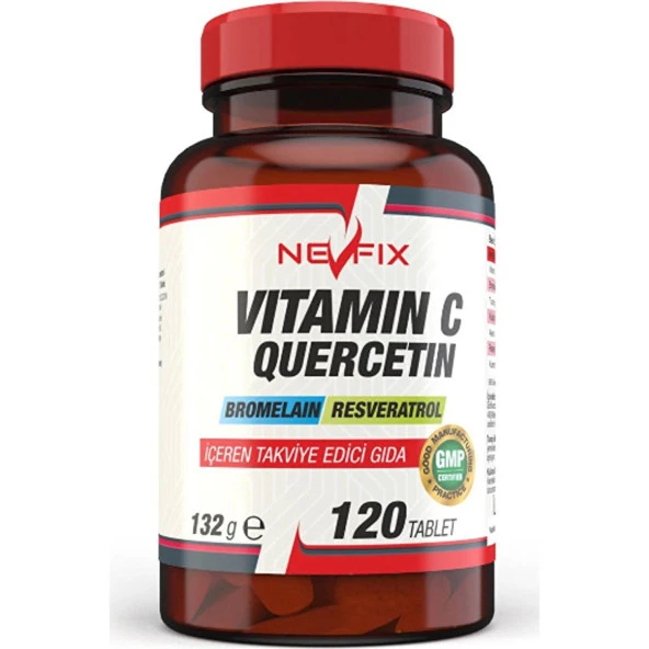 Nevfix Vitamin C Quercetin Bromelain 120 Tablet