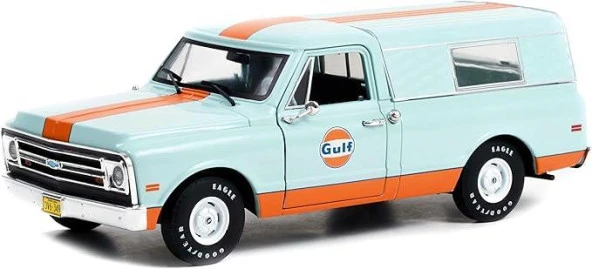 Gulf 1968 Chevrolet C-10 1/24 Model Araba