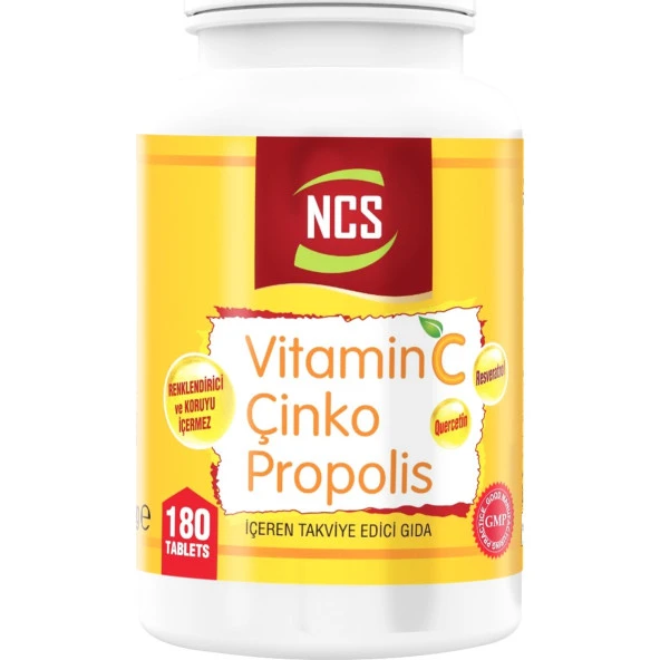 Ncs Vitamin C Çinko Propolis 180 Tablet Vitamin D