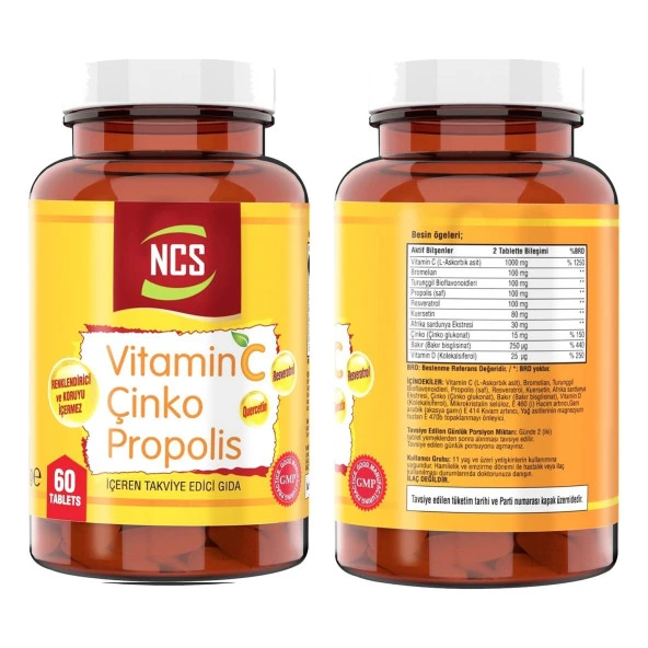 Ncs Collagen 1-2-3 Vitamin C 300 Tablet Ncs Propolis 60 Tablet - 3