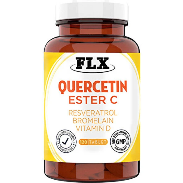 Flx Kuersetin Ester C Resveratrol ve Bromelain 120 Tablet