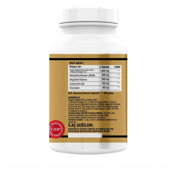 Flx Collagen Type-Iı Hyaluronic Acid Msm Boswellia Serrata 180 Tablet - 2