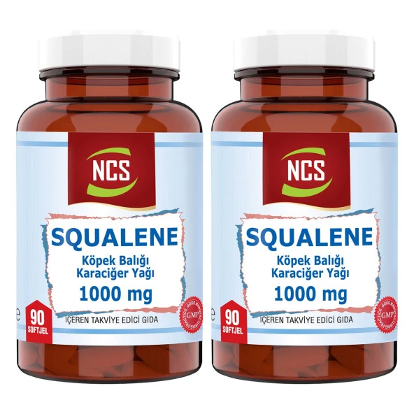 Ncs Squalene Yumuşak Kapsül 1000 Mg 90 Softgel 2 Kutu