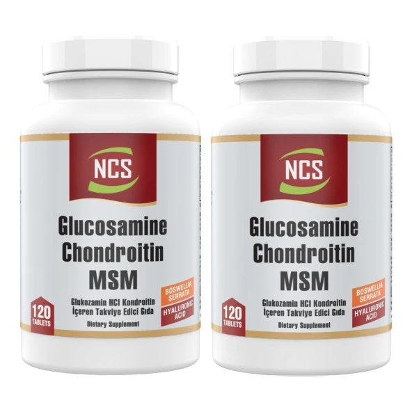 Ncs Glucosamine Chondroitin Msm Hyaluronic Acid 120 Tablet 2 Kutu ürün görseli