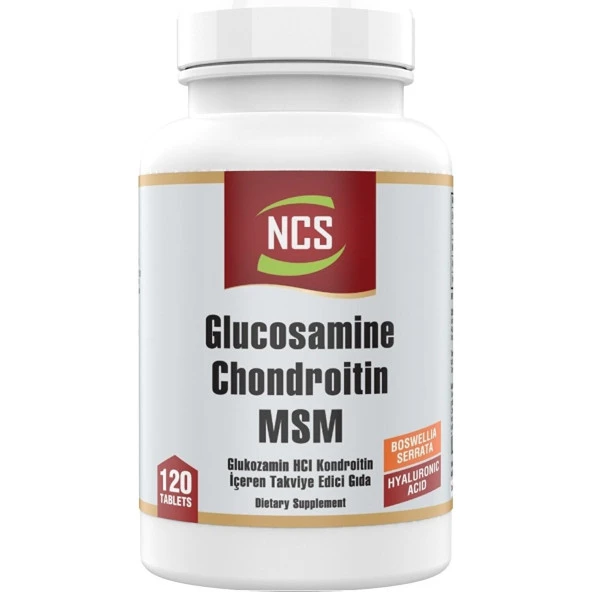 Ncs Glucosamine Chondroitin Msm Hyaluronic Acid 120 Tablet 2 Kutu - Resim 2