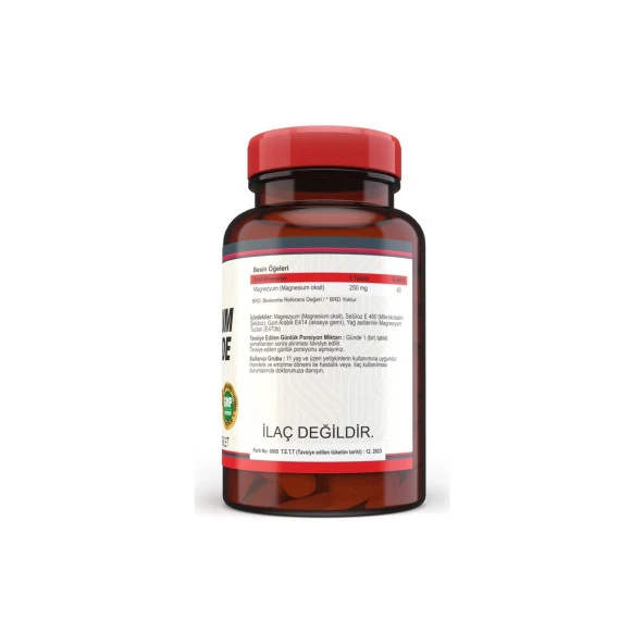 Nevfix Magnesium Oxide Magnezyum 250 Mg 120 Tablet 2 Kutu - Resim 3